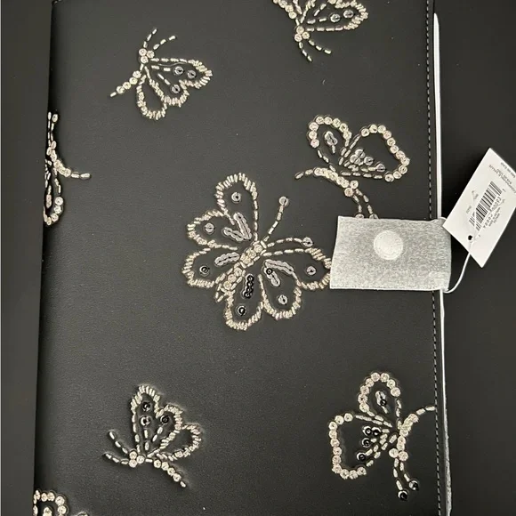 Black Butterfly Embroidered Notebook - Picture 1 of 2
